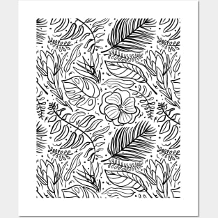 Tropical pattern Posters and Art